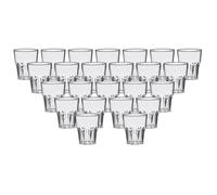 Lot de 24 Verres à Shooter Transparent contenance 4cl - Verre Incassable en SAN, Prise en Main facile, Verre à