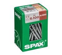 Lot de 24 vis acier tête fraisée bombée torx SPAX, Diam.6 mm x L.100 mm