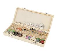 Lot de 242 kits d'accessoires rotatifs, accessoires multifonctionnels pour poncer et aiguiser et équipés d'une boîte en bois pour faciliter la coupe et la gravure