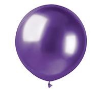 Lot de 25 ballons métalliques en latex naturel de qualité supérieure G150 (Ø 48 cm / 19 "), violet métallisé
