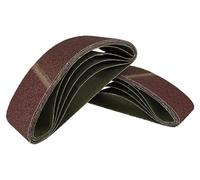 Lot de 25 bandes abrasives structurées, dimensions 100 x 560 mm, avec 5 granulométries différentes