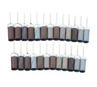 Lot de 25 bâtons abrasifs, grains assortis 180 à 2000, tige 3 mm, rouleau abrasif à l’eau compatible avec Dremel, pour jade, métal, sculpture sur bois, polissage et finition soignée