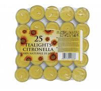 Lot de 25 bougies chauffe-plat Price's Candles à la citronnelle, pour repousser mouches et moustiques