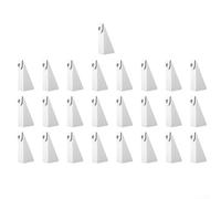 Lot de 25 cales de gouttière en aluminium blanc pour systèmes de style K de 12,7 cm pour niveler les panneaux de façade inclinées et améliorer l'efficacité du drainage sur les toits avec différents