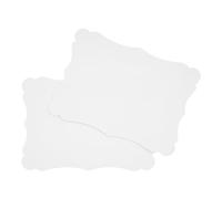 Lot de 25 cartes DIN A6, vierges, à bricoler et à personnaliser, au choix, avec coins ronds ou contour vintage, 300 g/m², papier kraft d'herbe, carton photo, blanc mat, vintage