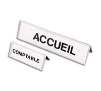 Lot de 25 Chevalet porte-nom - 6x25cm -