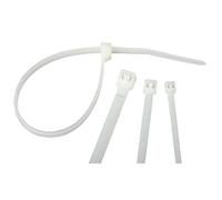 Lot de 25 colliers de câblage 140x3,5mm - Blanc