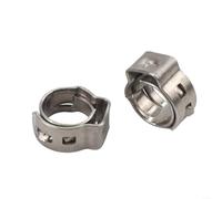 Lot de 25 colliers de serrage simples en acier inoxydable 304 | Anneaux de serrage pour tuyau de diamètre 5,3 à 16,6 mm, résistant à la rouille, pour travaux de plomberie et projets de