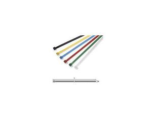 Lot de 25 colliers jaune de serrage ré-ouvrables 195x4,7mm PA66-HellermannTyton