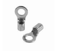 Lot de 25 cosses à anneau SeKi 6-10 mm², M6 I Cosses à sertir non isolées I pour conducteurs multi-fils fins I Cosses à sertir en cuivre étamé