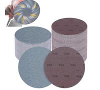 Lot de 25 Disques Abrasifs 225mm Maille, Filet Céramique Papier à Poncer | Grain 80 Anti Poussière Papier de verre Disque de ponçage Pour Ponceuse Girafe, Murale et Plâtre Téléscopique