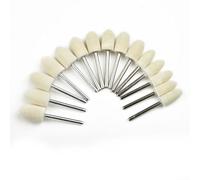 Lot de 25 disques de polissage en feutre pour outils rotatifs avec cylindre et cône pour polir les bijoux, le bois, le verre, l'acier et