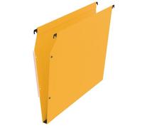 Lot de 25 - Dossier suspendu pour armoires kraft Standard Bruneau fond 15 mm jaune - Dossiers suspendus armoires en kraft - Bruneau