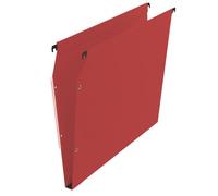 Lot de 25 - Dossier suspendu pour armoires kraft Standard Bruneau fond 15 mm rouge - Dossiers suspendus armoires en kraft - Bruneau