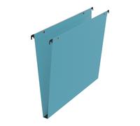Lot de 25 - Dossier suspendu pour tiroirs kraft Standard Bruneau fond 15 mm bleu - Dossiers suspendus tiroirs en kraft - Bruneau
