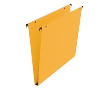 Lot de 25 - Dossier suspendu pour tiroirs kraft Standard Bruneau fond 15 mm jaune - Dossiers suspendus tiroirs en kraft - Bruneau