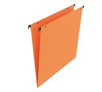 Lot de 25 - Dossier suspendu pour tiroirs kraft Standard Bruneau fond normal orange - Dossiers suspendus tiroirs en kraft - Bruneau