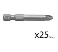 Bosch Embouts de vissage PZ 2 extra durs 49 mm - Lot de 25 (2607002506)