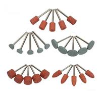 Lot de 25 forets abrasifs en forme de T pour perceuse rotative, roue de polissage multifonction pour métal, bois, verre, sculpture, ponçage et finition