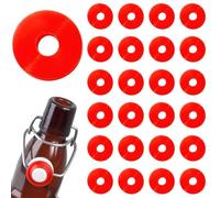 Lot de 25 joints d'étanchéité en silicone pour gourde - Joint en silicone - Anneaux en caoutchouc pour bouteilles à rabat et bocaux Weck - Joints anti-fuite - Compatibles avec les bouteilles de