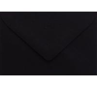 Lot de 25 mini enveloppes - Noir - 6 x 9 cm - Avec fermeture humide - Pour cartes de vœux, pendentifs et cadeaux en argent - Pour cartes de visite