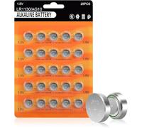 Lot de 25 piles bouton alcalines LR1130 AG10 389 390 LR54 SR1130 1,5 V pour montre, calculatrice, jouets
