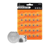 Lot de 25 piles bouton LR41 alcalines 1,5 V AG3 lr 41 | SR41 192 392 L736 L736f Piles bouton sans mercure et anti-fuite