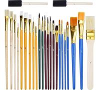 Lot de 25 pinceaux à peinture acrylique