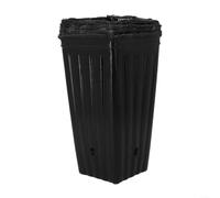 Lot de 25 pots de fleurs profonds en plastique avec ventilation et drainage, adaptés pour cultiver une variété de plantes, y compris des arbres, des légumes et des fleurs à l'intérieur et à