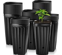 Lot de 25 pots profonds en plastique pour chambre d'enfant, 20 cm, pour légumes, fleurs, herbes, boutures, plantes grasses, XWE2Z61606NC2TX3SYPNYA8S