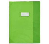 Lot de 25 Protège-cahier, Format 21 x 29,7 cm, Strong Line cristal, 15/100° + renforcés (30/100°). Coloris Vert G