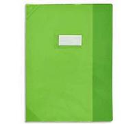 Lot de 25 Protège-cahier, Format 24 x 32 cm, Strong Line cristal, 15-100° + renforcés (30-100°). Coloris Vert