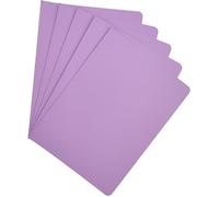 Lot de 25 Sous Chemises Cartonnées pour Documents, avec Fentes pour Ajouter des Attaches, Sous Dossiers en A4 lilas