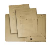 Lot de 25 sous-dossiers Oxford Touareg A4 capacité 200 feuilles carte recy paisseur 240g beige naturel