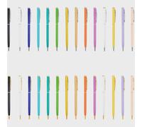 Lot de 25 stylos de bureau en métal gravé au laser - Cadeau promotionnel