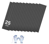 Lot de 25 tôles trapézoïdales SucceBuy, 1540 x 426 mm, tôles de toiture en acier galvanisé laqué, tôles profilées robustes et résistantes aux intempéries avec rainures d'évacuation, idéales pour les t