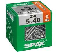 Lot de 250 vis acier tête fraisée torx SPAX, Diam.5 mm x L.40 mm G