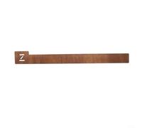 Lot de 26 intercalaires en bois marron pour disques vinyles avec étiquettes A-Z pour organiser les collections LP et garder les bibliothèques de musique bien rangées et accessibles