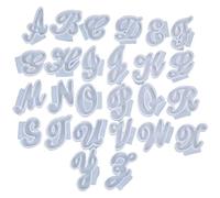 Lot de 26 moules en silicone en forme de lettre anglaise A Z en résine faite à la main pour colliers, pendentifs, porte-clés en résine époxy