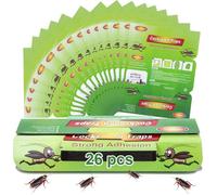 Lot de 26 Pièges à Cafards, Produit Anti Cafard Vert, Attrape-Cafards Efficace Contre Les Cafards