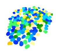 Lot de 260 galets phosphorescents pour jardin, étang, , aménagement paysager, aquarium, jardin et patio