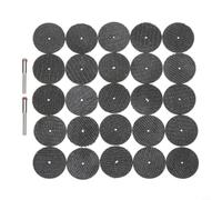 Lot de 27 disques à tronçonner Ø 32 mm pour outils Proxxon, pour mini disque à tronçonner en métal avec 2 mandrins en corindon et fibre de verre, pour couper le métal, la céramique, le plastique, le