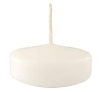 Lot de 28 bougies flottantes - Diamètre 5 cm - 5,5 heures de durée - Couleur blanche - Cereria Di Giorgio