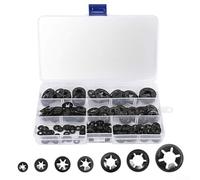 Lot de 280 rondelles de verrouillage à pression élevée pour verrouillage à ressort M3 à métrique Assortiment de 280 pièces en acier 65 Mn pour fixations industrielles Maintien sûr