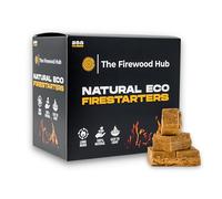 Lot de 288 allume-feux en bois naturel respectueux de l'environnement - Allume-feu durable en fibre de bois - Idéal pour les brûleurs à bois, les foyers, les fours à pizza et les barbecues
