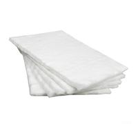 Lot de 29 accessoires de cheminée en éponge au bioéthanol avec noyau en fibre de coton pour brûleurs à éthanol d'intérieur et d'extérieur en laine blanche 20,3 x 30,5 cm et 5,1 x 11,9 cm pour une
