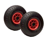 LOT de 2x roue gonflable diable 260 x 85 (3.00-4) alésage 25 mm roulement à rouleaux
