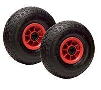 LOT de 2x roue gonflable diable 260 x 85 (3.00-4) alésage 25 mm roulement à rouleaux