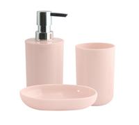 Lot de 3 accessoires de salle de bain INAGUA Rose MSV