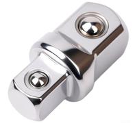 Lot de 3 adaptateurs de douille à double tête carrée 1/4", 3/8", 1/2", chrome vanadium pour adaptateur à percussion, perceuse électrique, mécanicien, fixation d'atelier